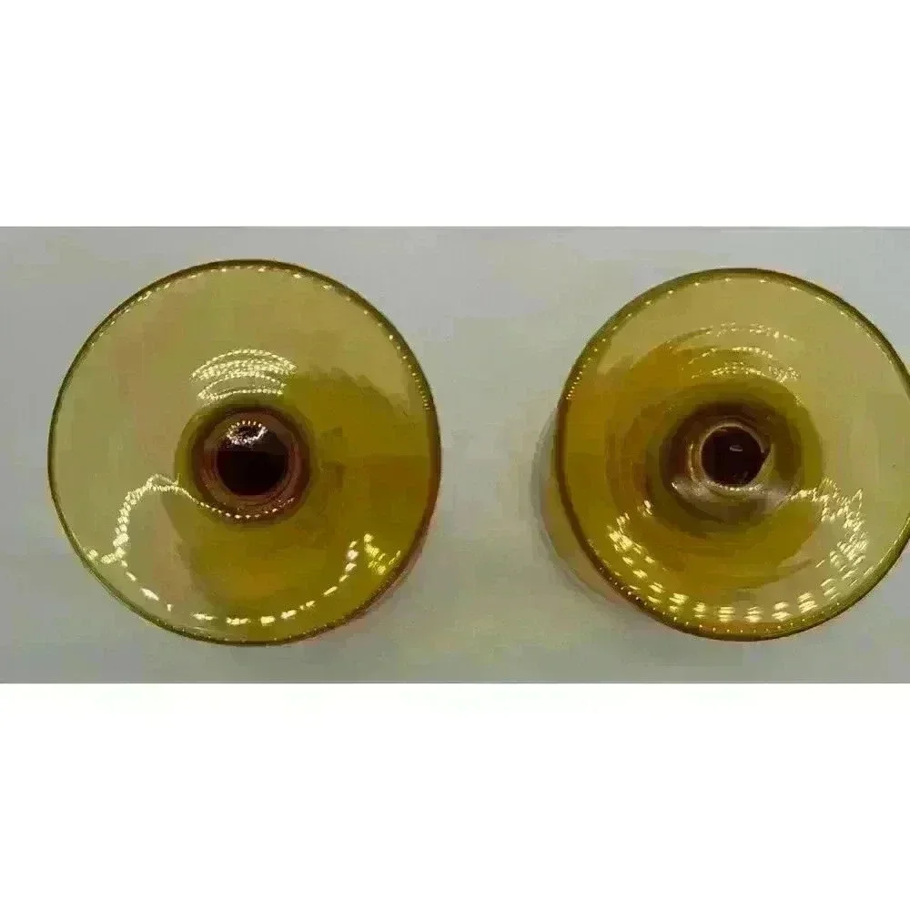 MCM Vintage Gold Banded Cordial Glasses Set of Two Excellent Condition
